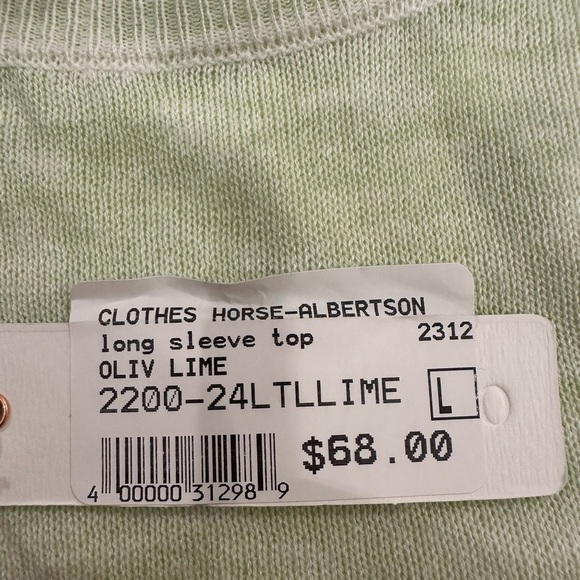 Olivaceous Light Green Long Sleeve Top - Picture 4 of 4